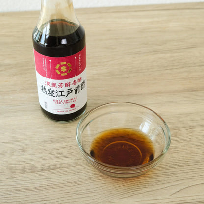 Matured Red Edo-mae vinegar "Mellow and rich red vinegar” -淡麗芳醇赤酢 熟寝江戸前酢-200ml