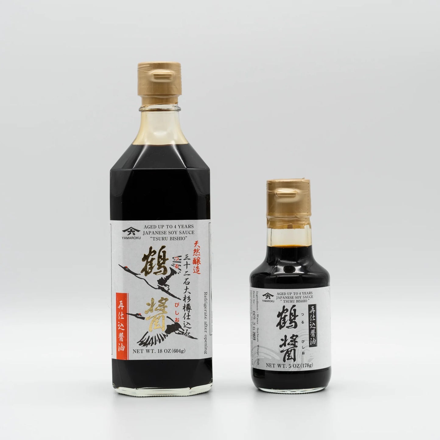 Soy Sauce "Tsurubishio" 4 Years Aged -4年熟成二段仕込み醤油「鶴醤」-